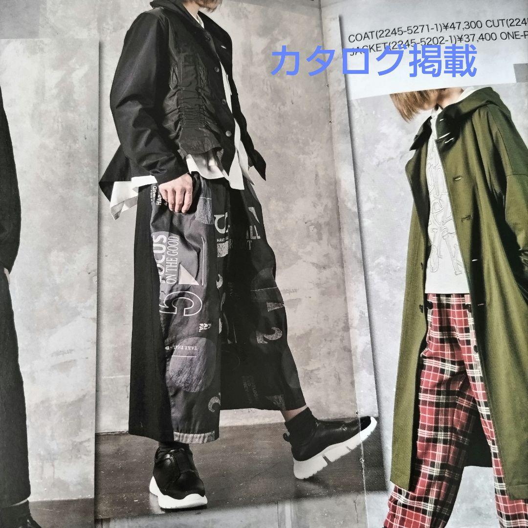 未使用品】CRESCENT DUO ワイドパンツ ロゴジャガード サルエル風