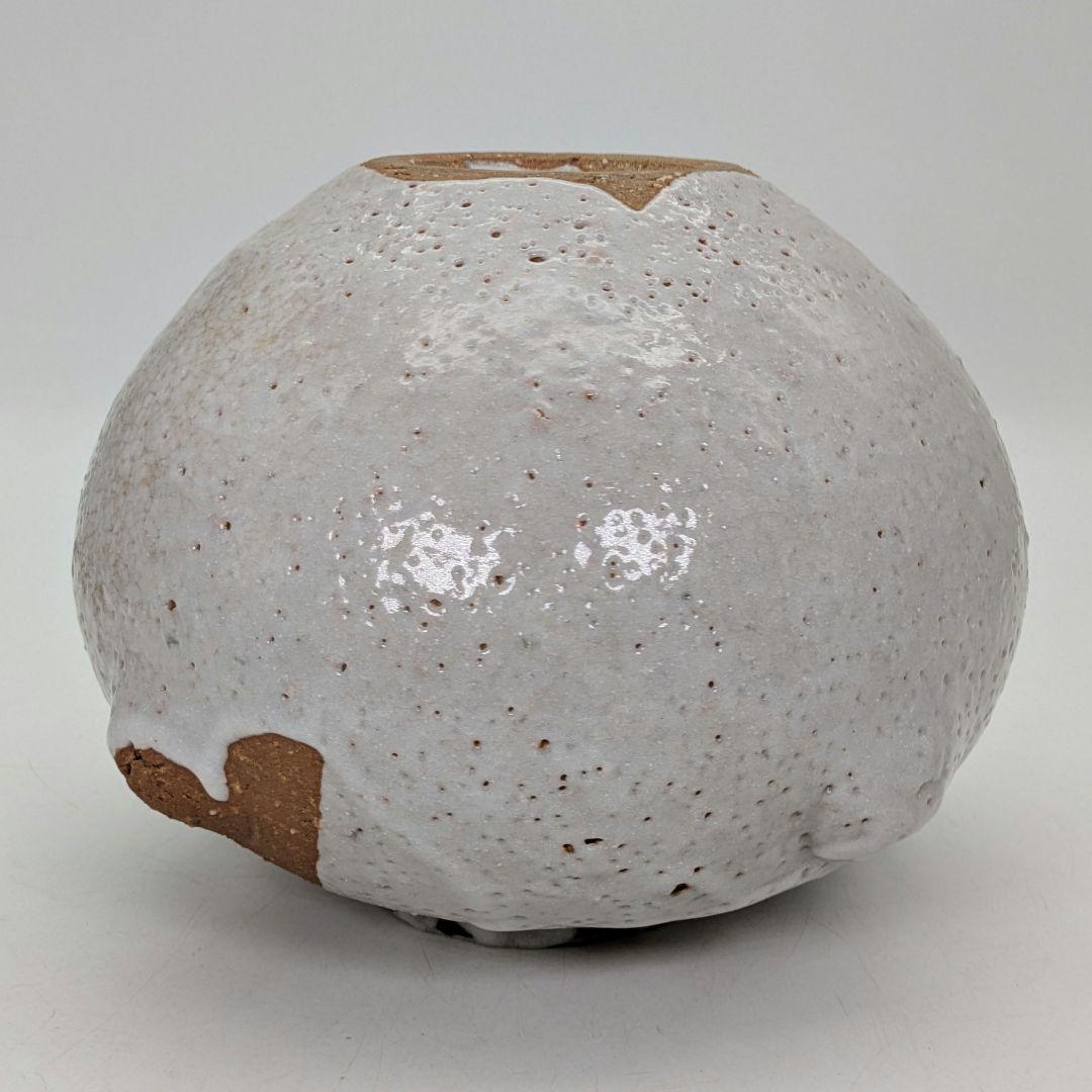 日展評議員 山本正年 志野花生 共箱栞 志野焼 美濃焼 花瓶 花器 花入 華道具