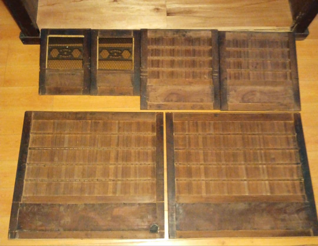 六尺近江水屋 箪笥 和箪笥 キャビネット みずや 古家具 アンティーク 木製