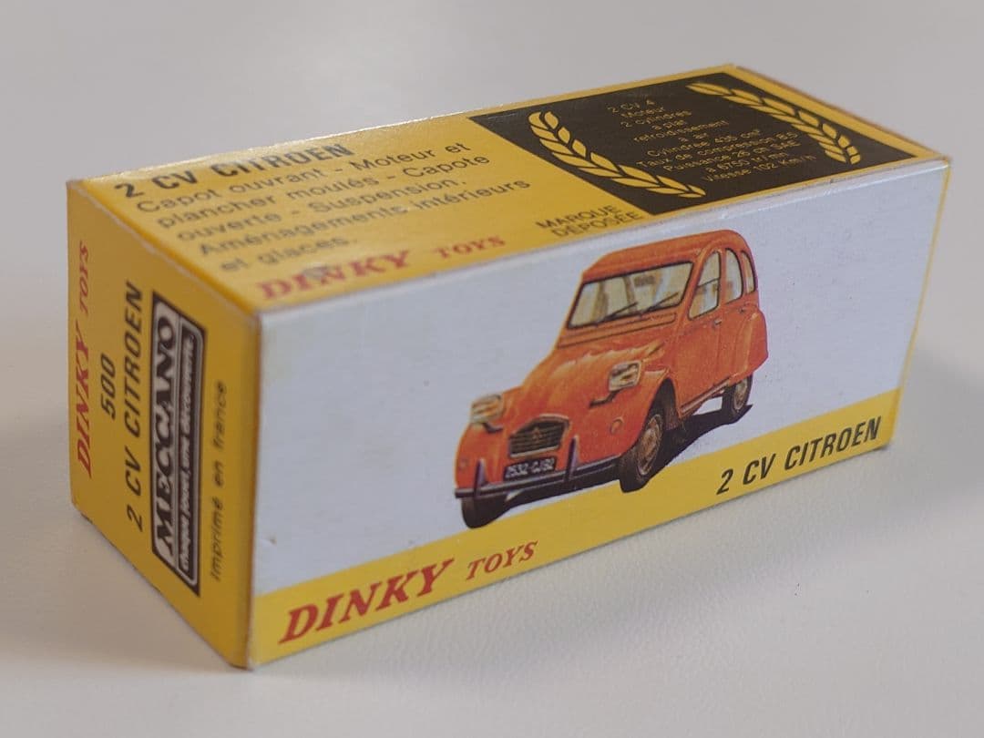 ミニカー DINKY No.500 CITROEN 2 CV made in spain