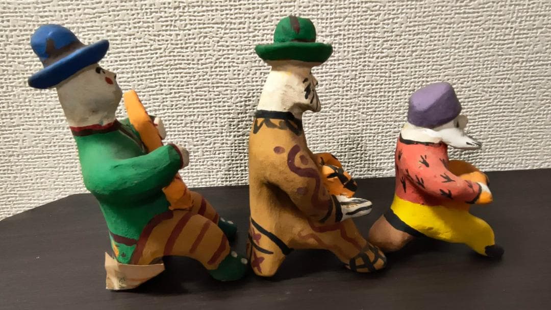 旧ソ 伝統工芸品 民芸品 ディムカヴァ・ディムコヴォ 土人形 楽器弾き人形