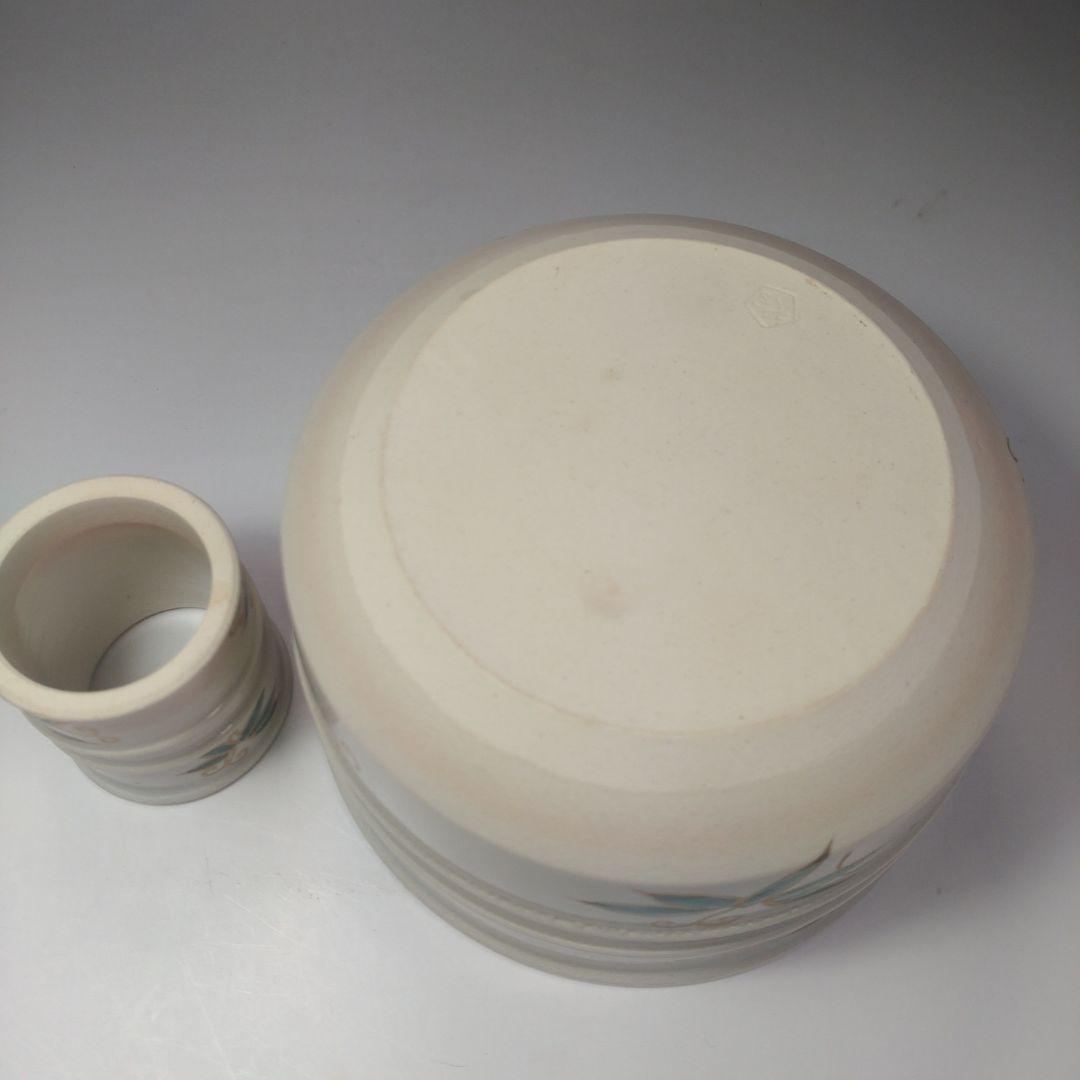 イ50 皆具『犬山 竹の絵 在銘 共箱』茶道具 水指杓