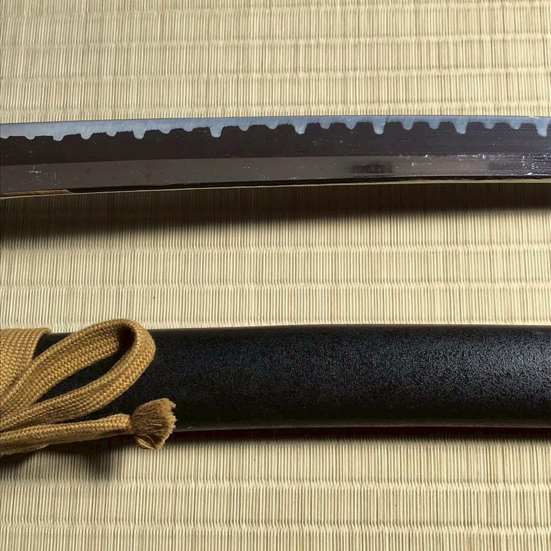 Js6 模造刀 刃紋入り刀身 石目 日本刀 大小　2本セット 昭和レトロ