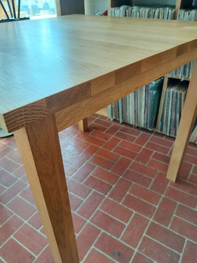 無印良品 MUJI 無垢材テーブル オーク材　幅80cm