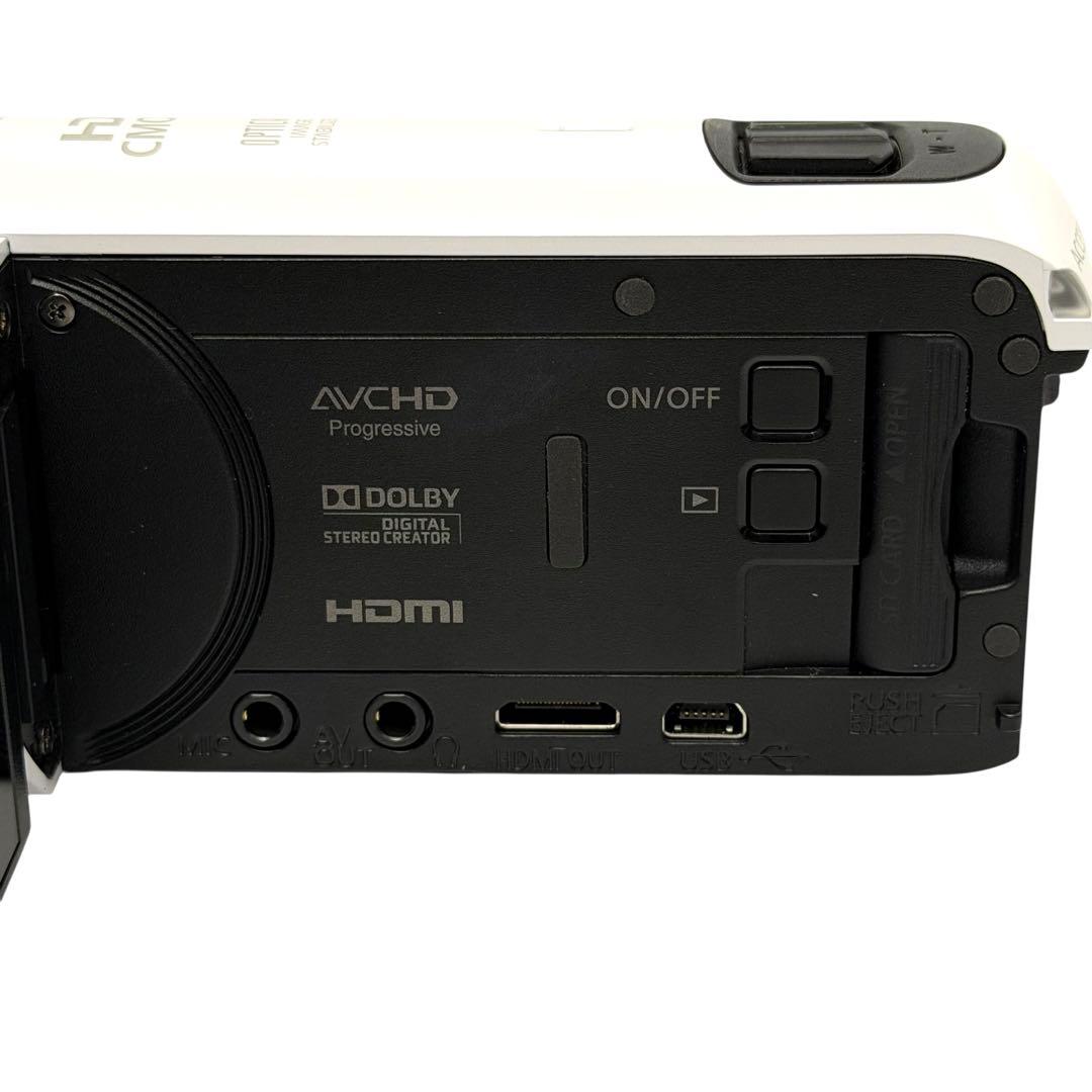 【美品】Canon iVIS HFR800 ビデオカメラ 本体 白 ホワイト