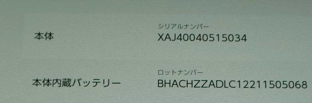 未対策機 任天堂 Switch 2018年製