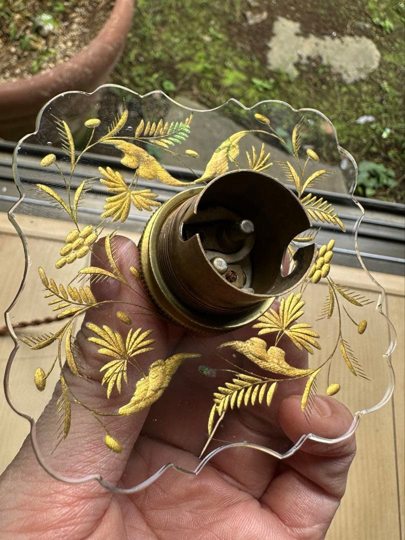 1900年代初頭 フランス アンティーク 金箔で絵付けされた美しい