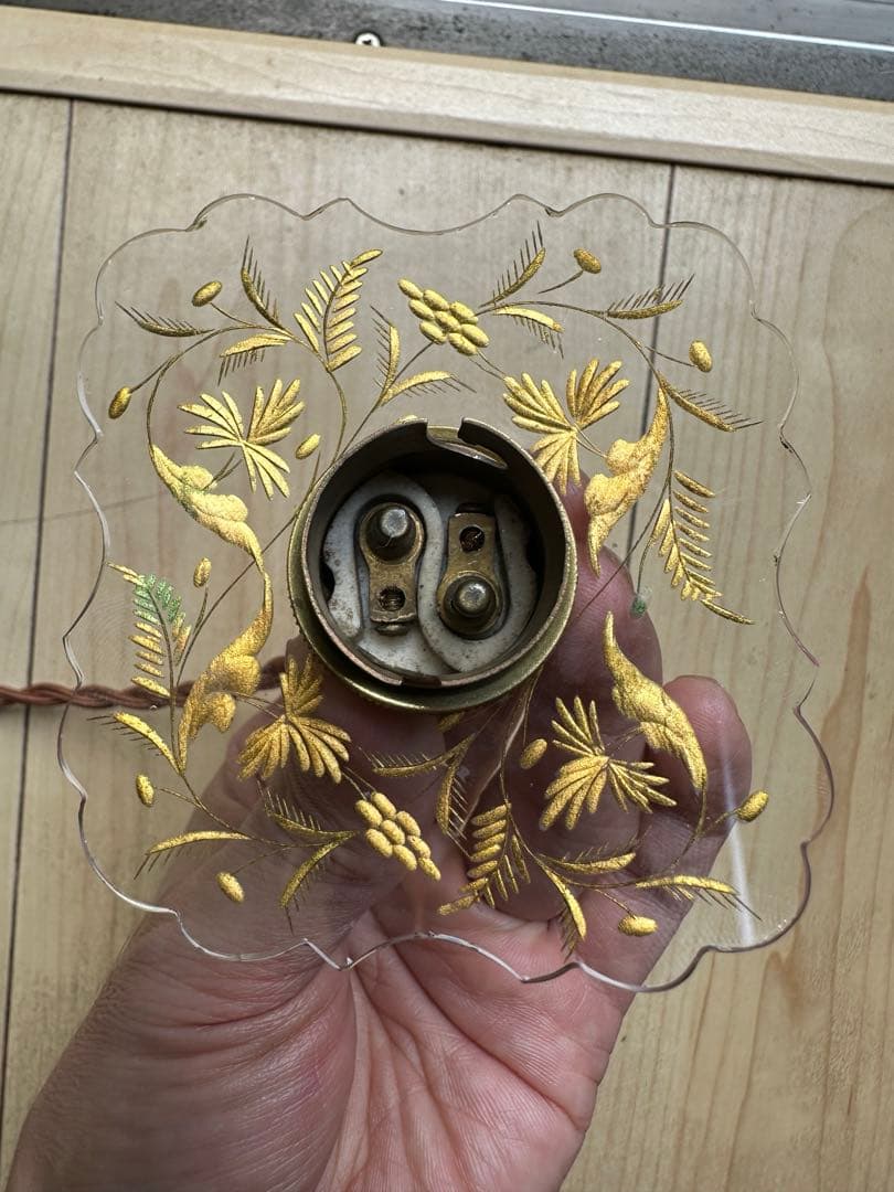 1900年代初頭 フランス アンティーク 金箔で絵付けされた美しい