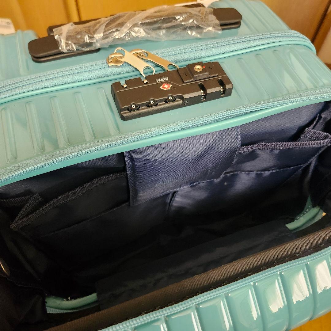 大人気✨ACE キャリーケース】S 34L ピーコックブルー キャスターロック