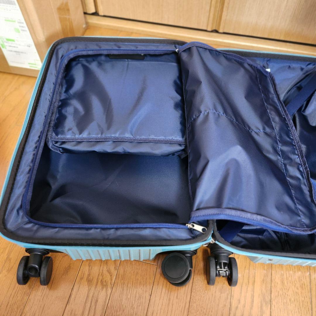 大人気✨ACE キャリーケース】S 34L ピーコックブルー キャスターロック