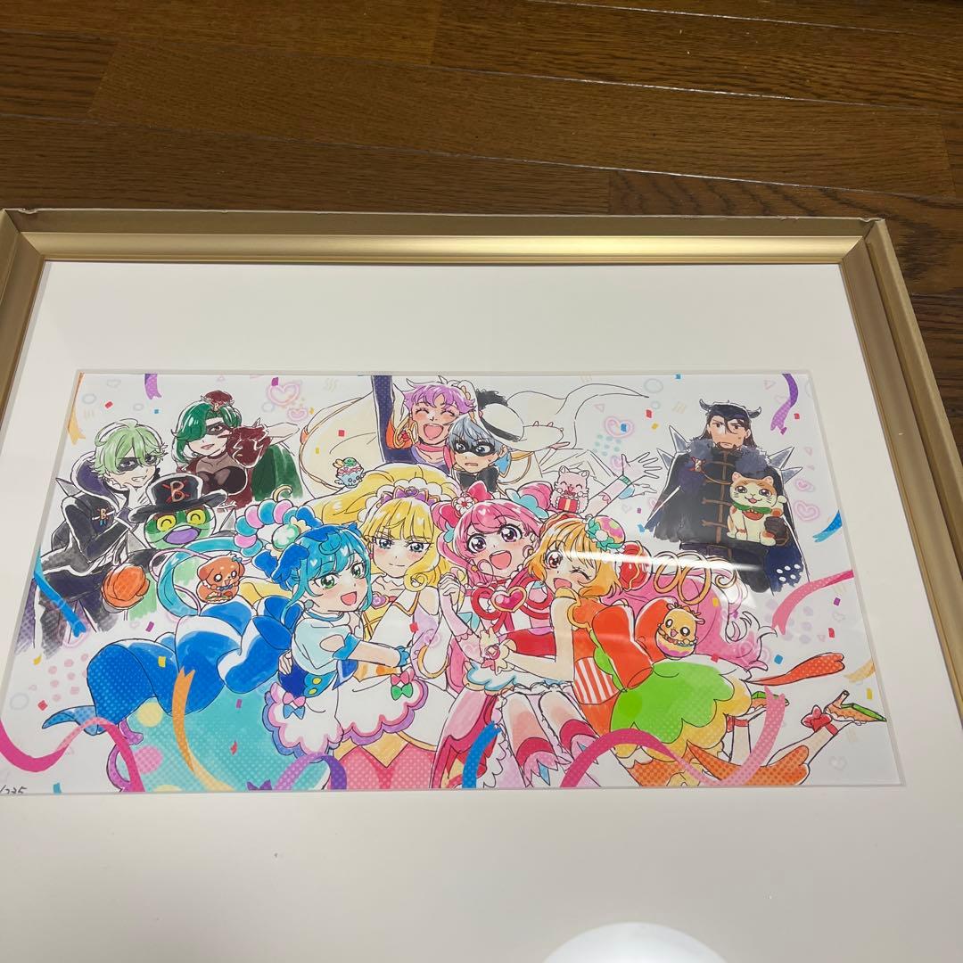 デリシャスパーティ　プリキュア　感謝祭　高精細アート　エンドカード デリシャスパーティプリキュア 感謝祭 限定額装高精細イラスト エンド