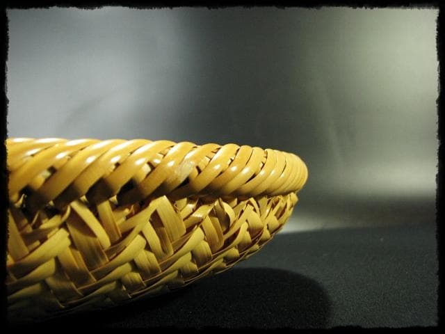 田中 篁斎 宗全好 平 炭斗 炉風炉 一双 網代 茶道具 炭道具