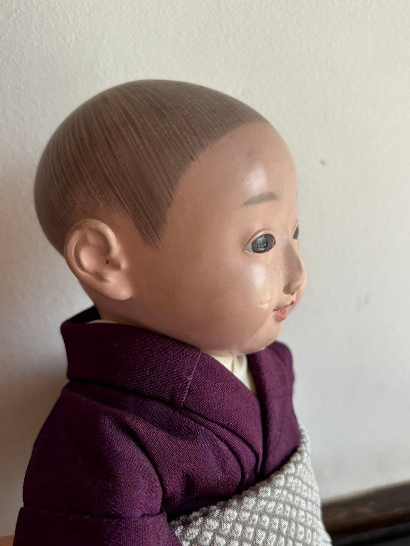 市松人形 竹内益次郎 吾妻人形 日本人形 大正 レトロ 約39cm 骨董 訳