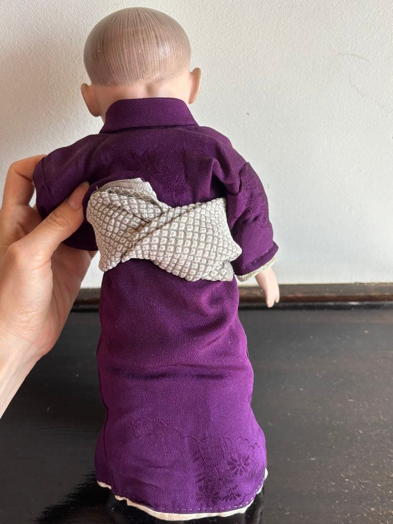 市松人形 竹内益次郎 吾妻人形 日本人形 大正 レトロ 約39cm 骨董 訳