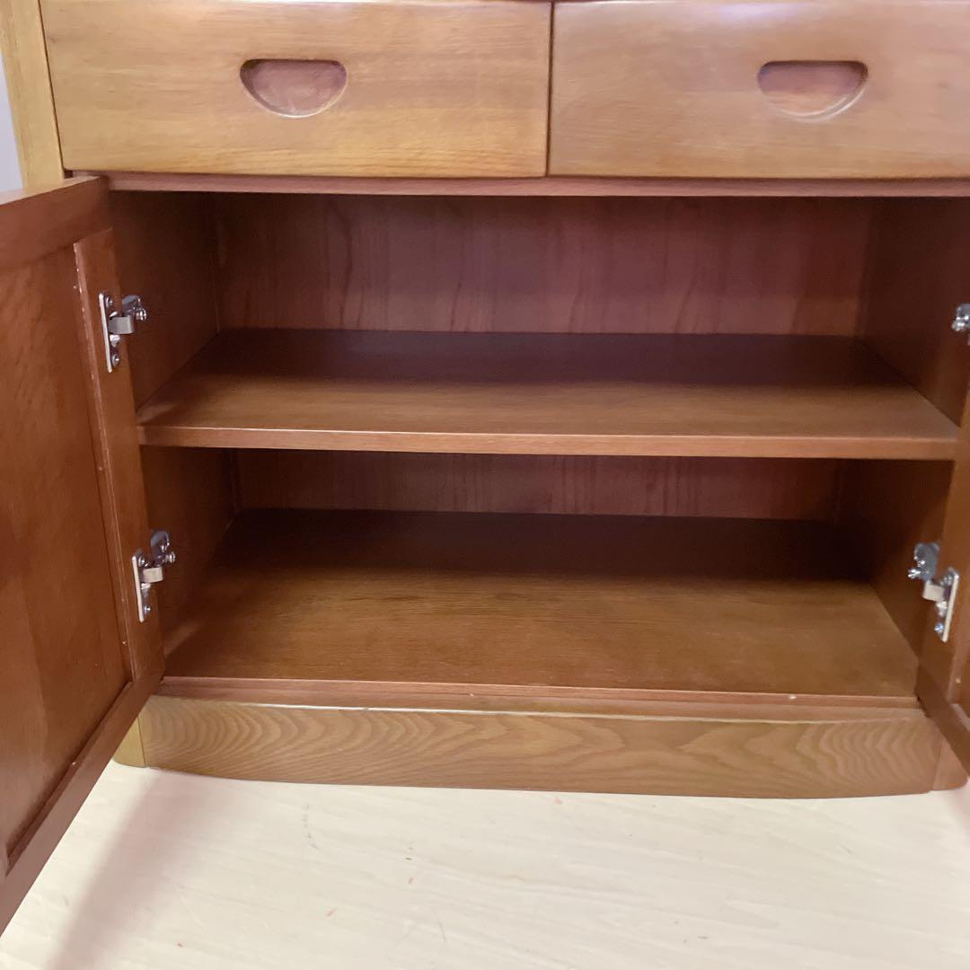 天然木 キャビネット 電話台 FAX台 コンソール サイドチェスト レンジ