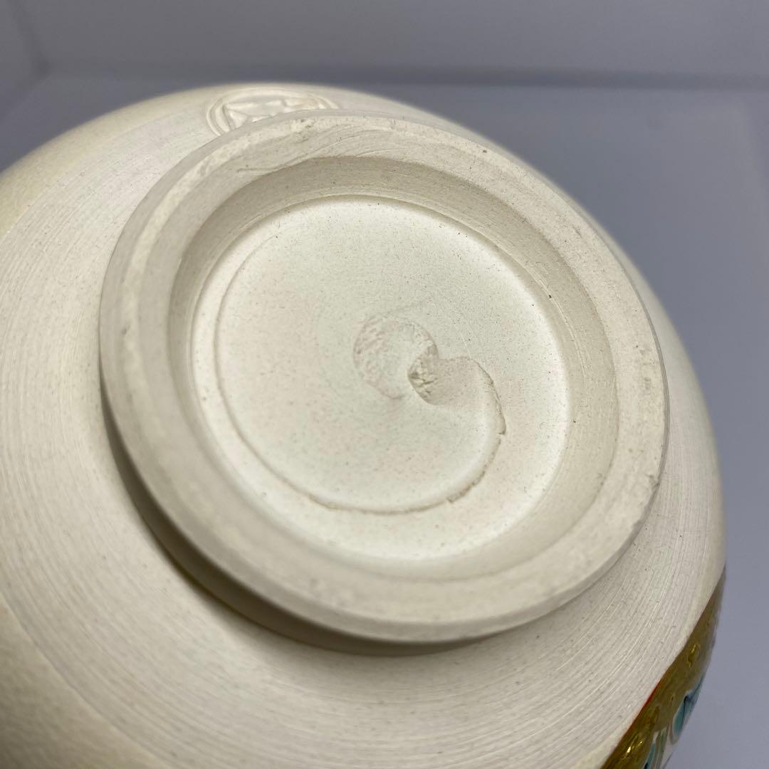 ☆茶3 通次阿山 仁清写貝合せ茶碗 共箱 口径12.4cm 東