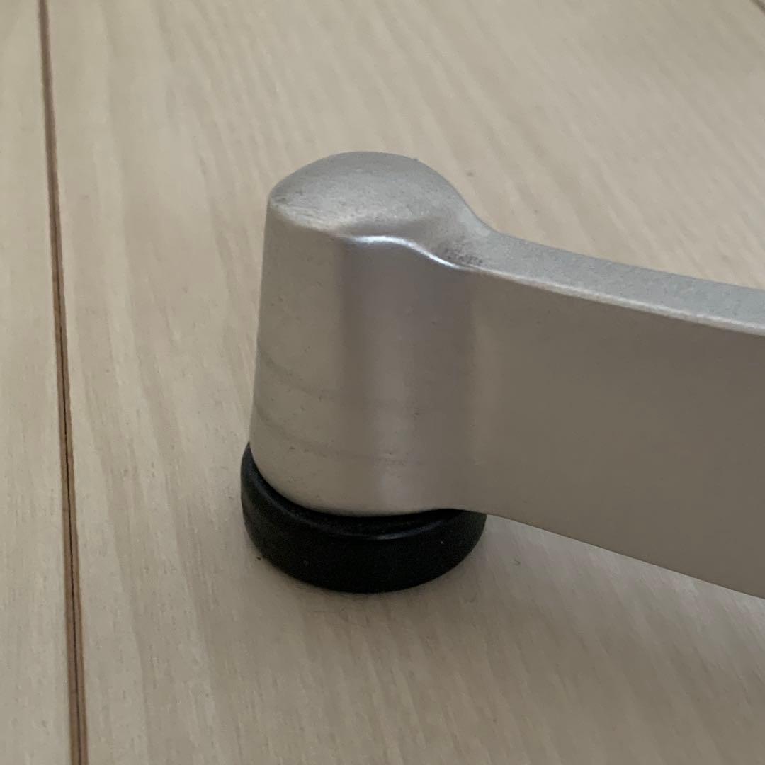 greeniche カフェテーブル ウォルナット シルバー脚 80×60×61