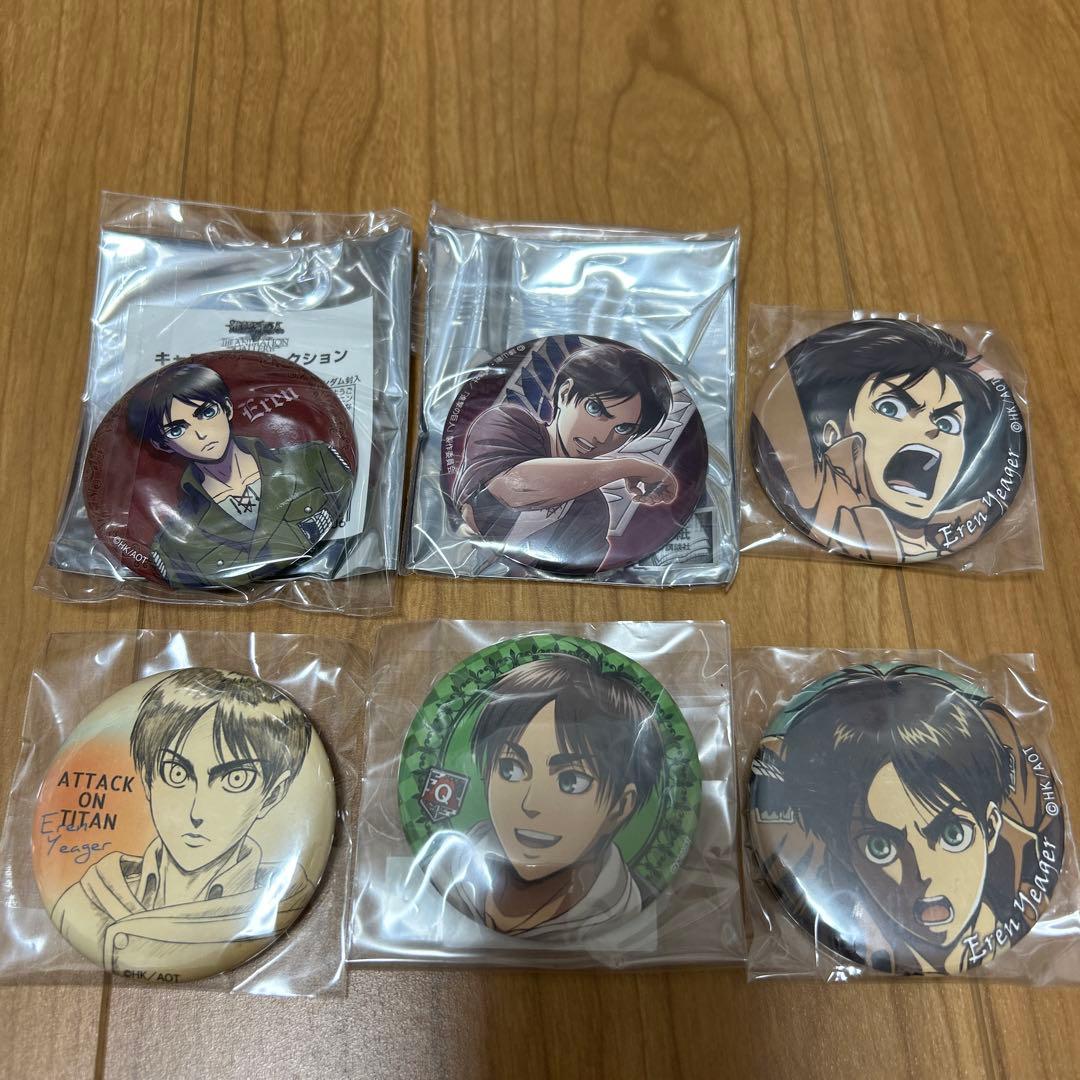 進撃の巨人 エレン・イェーガー バッジ 6個セット Anique Shop JAPAN