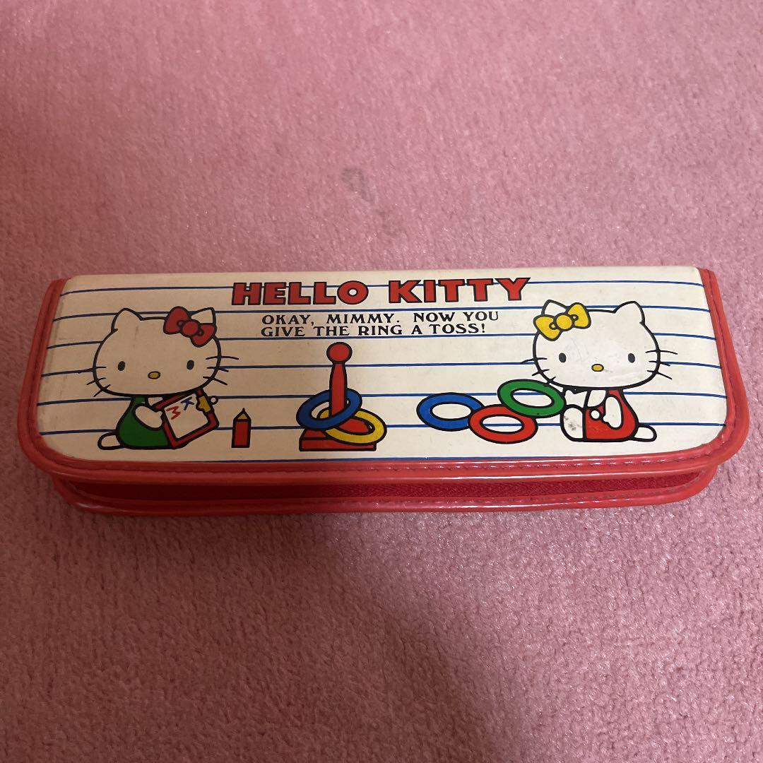レトロ☆昭和の当時物☆キティちゃん筆箱 - メルカリ