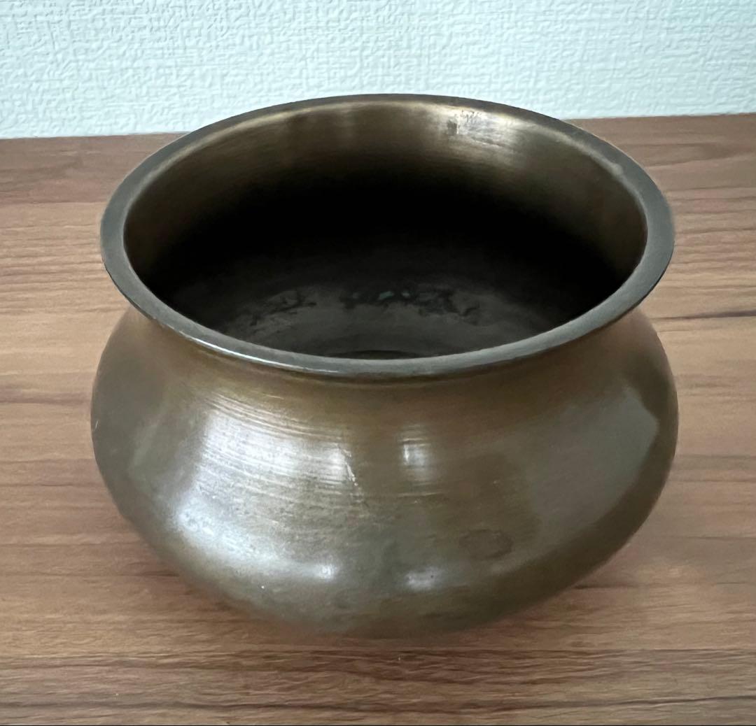 銅製 建水 茶こぼし・錫製茶入 美奈登製/錫茶托 5客セット