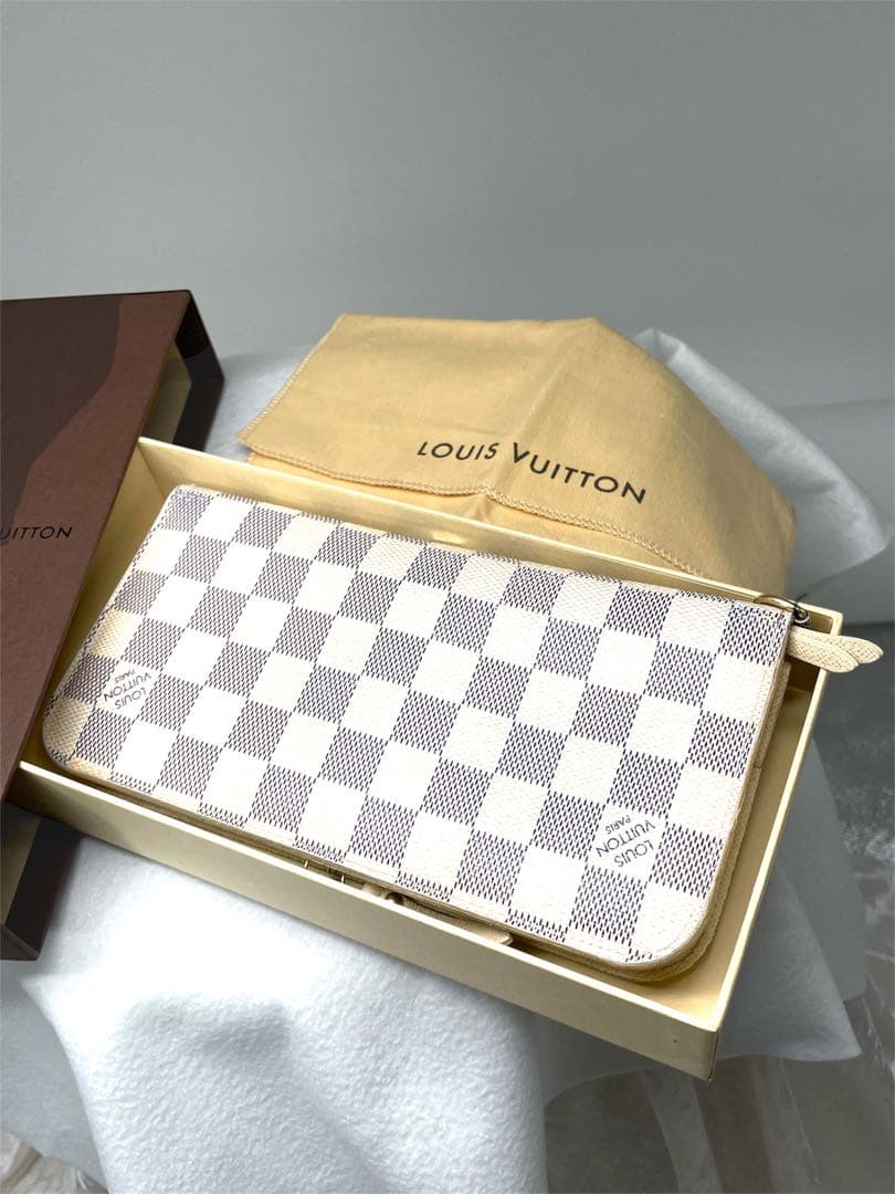 ルイヴィトン LV N63072 ポルトフォイユ・アンソリット ダミエアズール