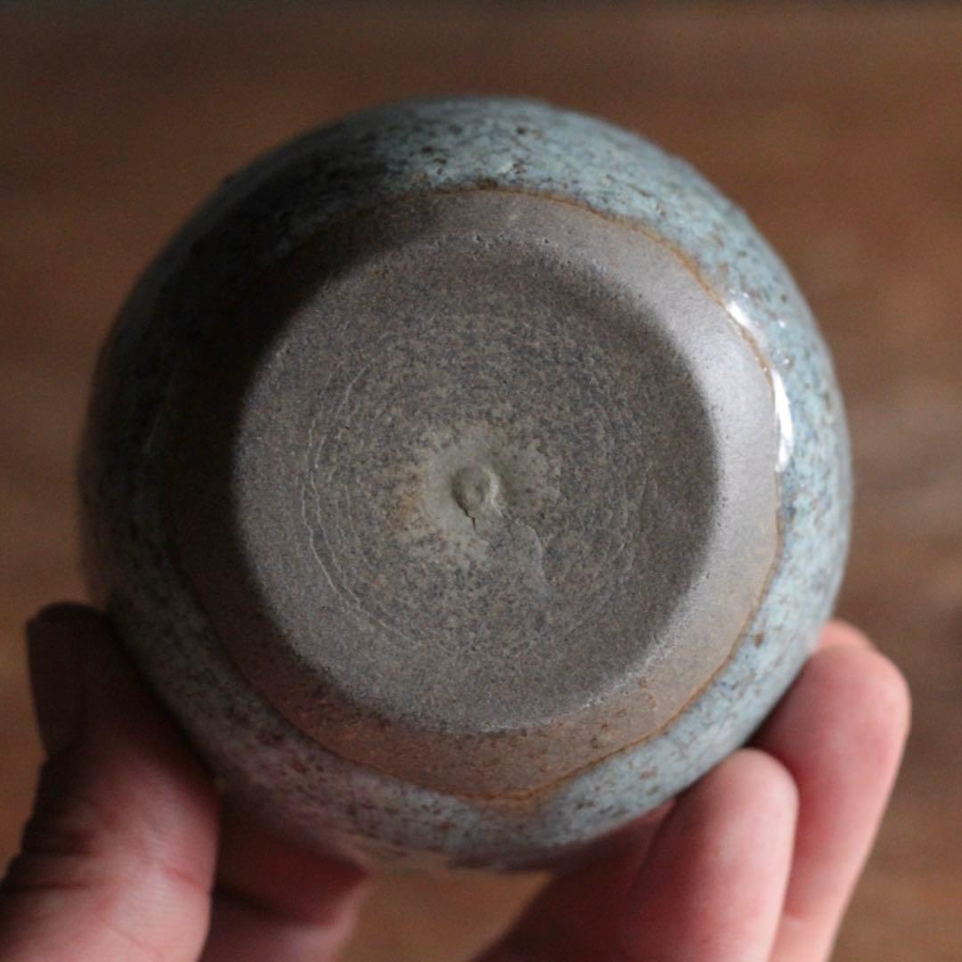 美しい 斑釉 小碗 大ぶり ぐい呑み 古道具 アンティーク