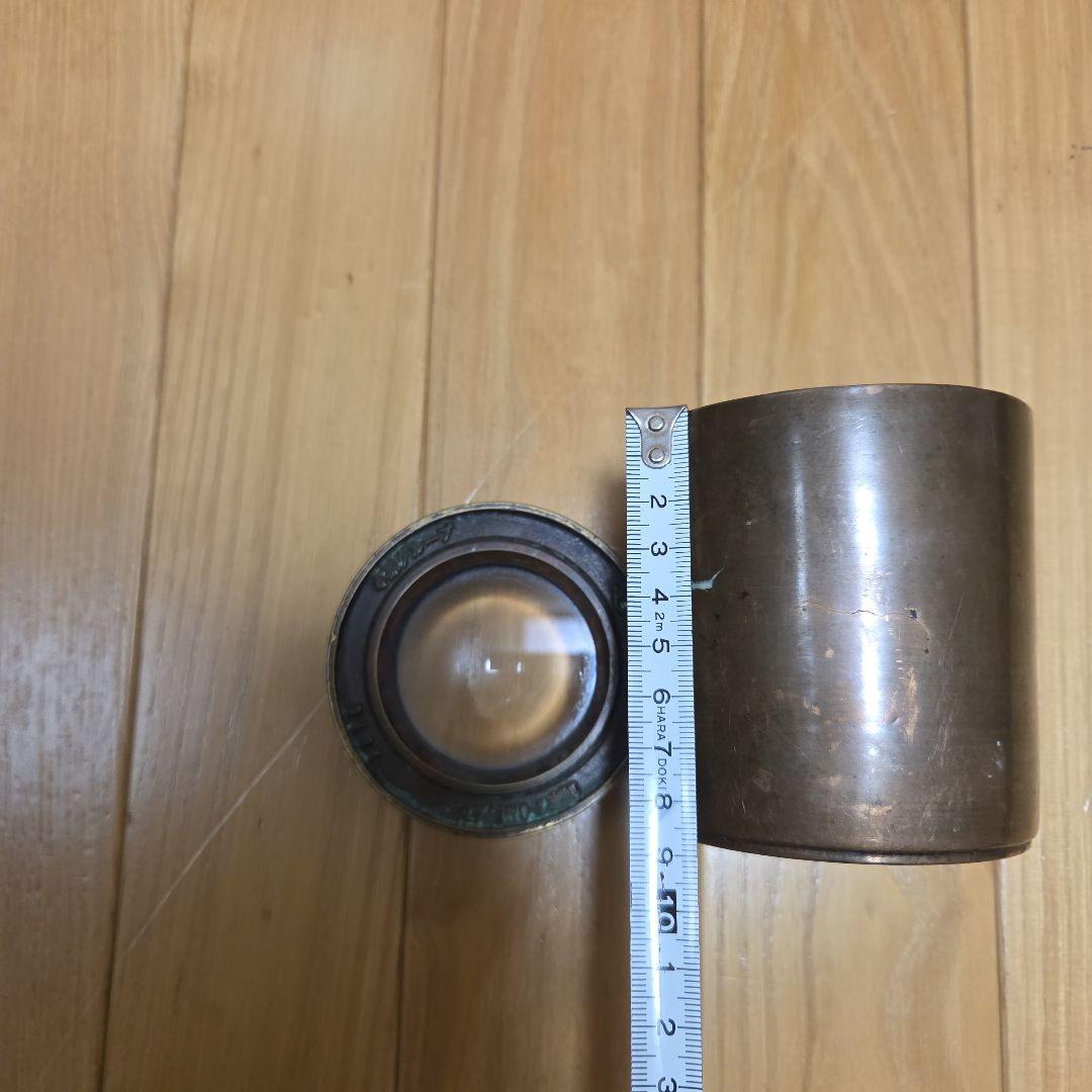 真鍮製？のアンティークな珍品 拡大鏡とフリーカップ2点セット➕️オマケ