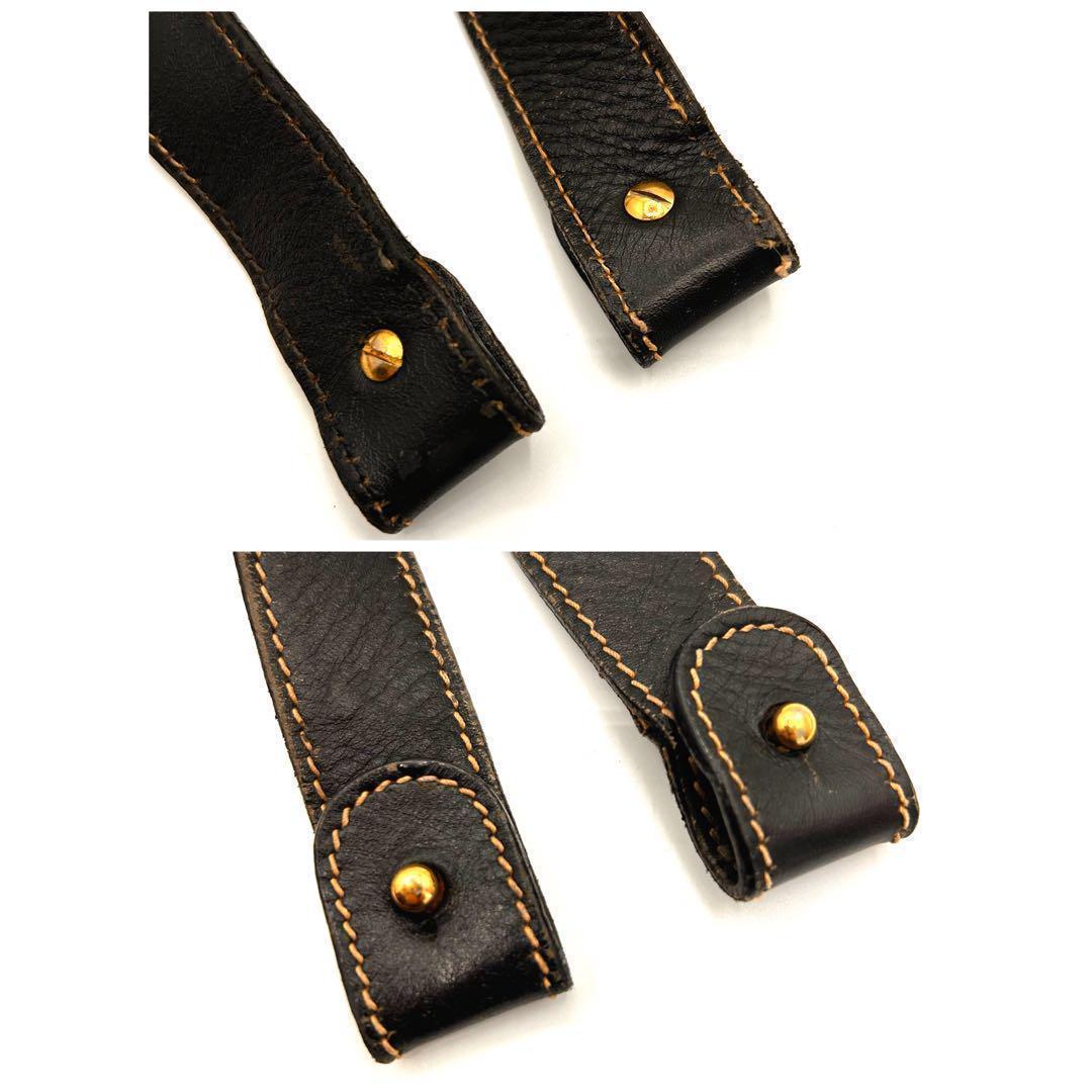 【美品】ダンヒル ダレスバッグ ビジネスバッグ レザー ゴールド金具 黒