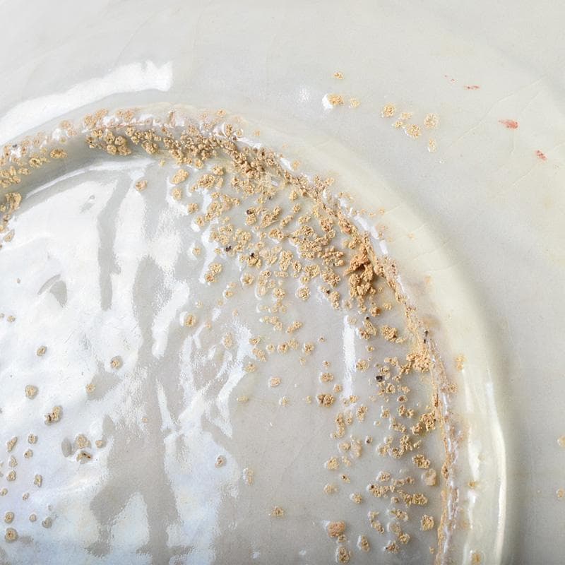 中国 17世紀 インドネシア出土 明代 呉須赤手 皿 時代箱付 M R9312