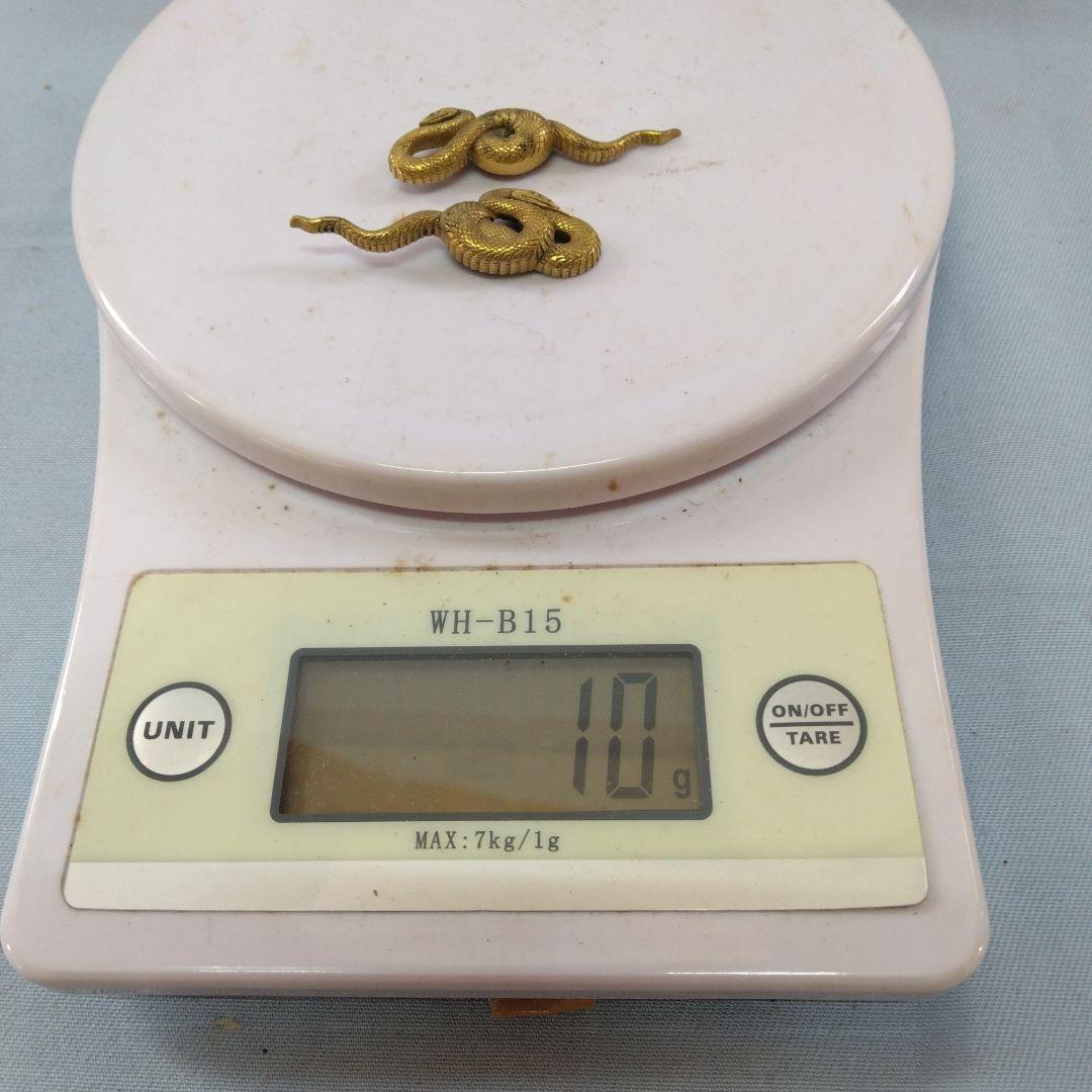 目貫　青大将　蛇　武具　刀剣　　縁頭　鐔　アンティーク