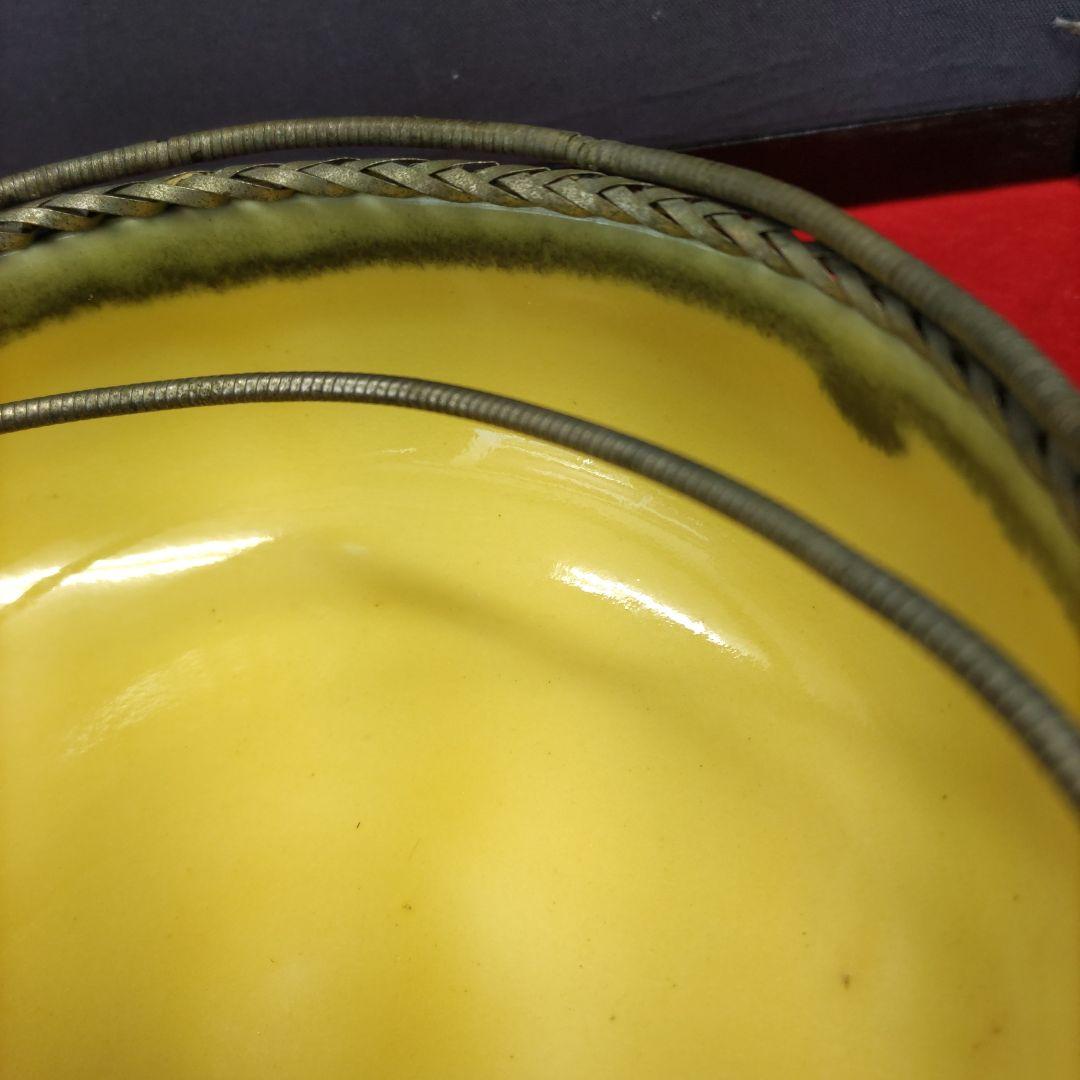 レトロ　手付き菓子鉢　D569