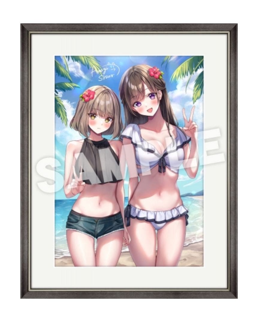 受付ちゃん日誌 メロンブックス限定 天城しの 複製原画 キャラファイングラフ