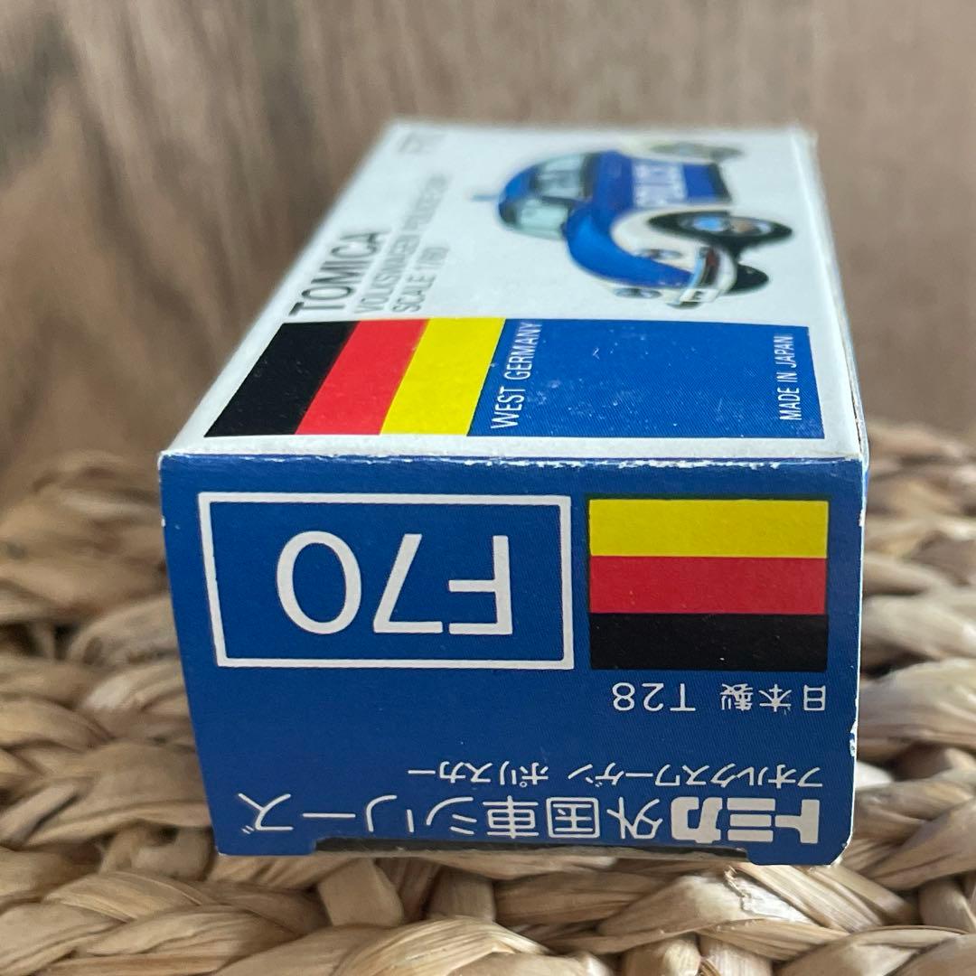 〈トミカ〉青箱 F70 フォルクスワーゲン ポリスカー 黒 (日本製)