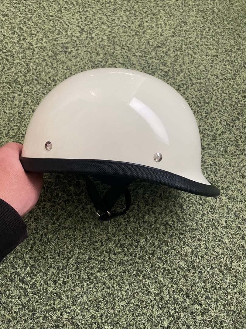 USAジョッキー アイボリー ハーフヘルメット