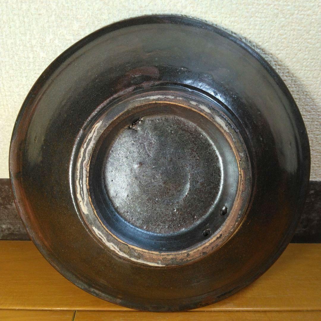 人間国宝 金城次郎 魚紋皿 栞 共箱 美品 壺屋焼 壷屋焼 やちむん 魚3井桁3