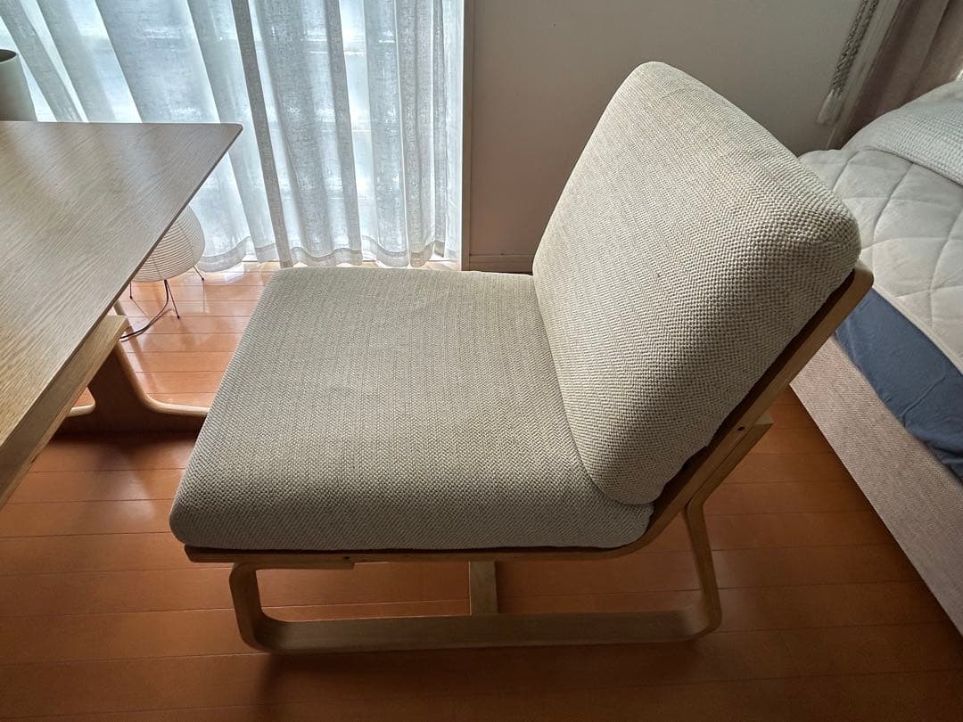 【美品／引取限定】無印良品／ダイニングテーブル＋チェア２脚セット