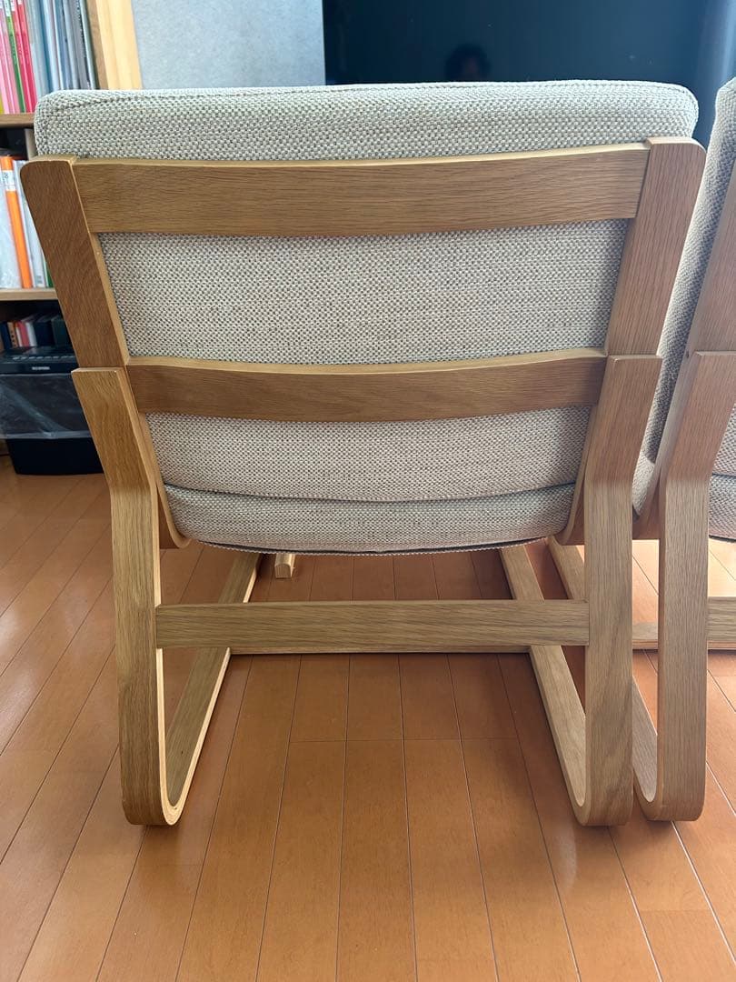 【美品／引取限定】無印良品／ダイニングテーブル＋チェア２脚セット