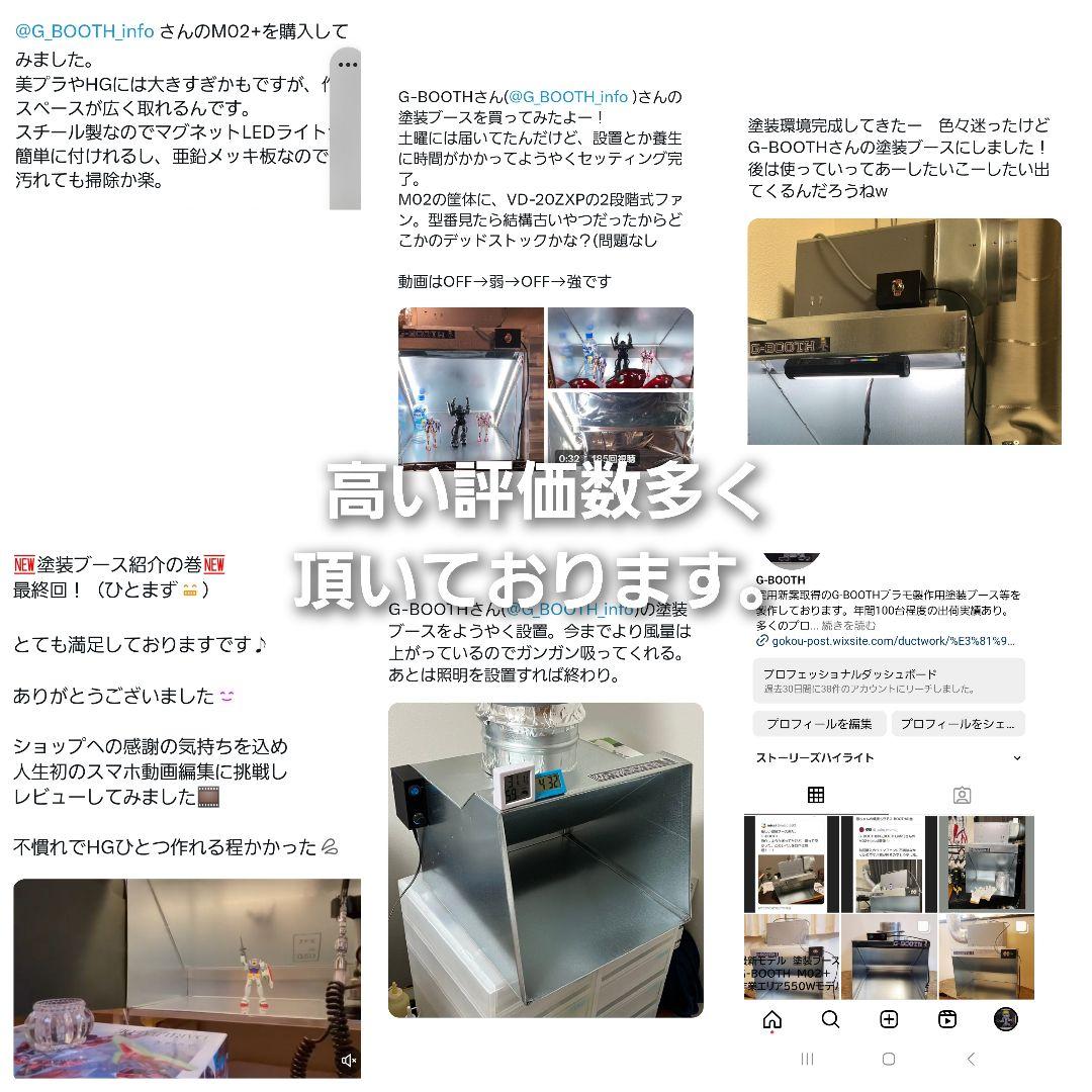 塗装ブースG-BOOTH M450 350m3/h ProSpace変更可モデル - メルカリ