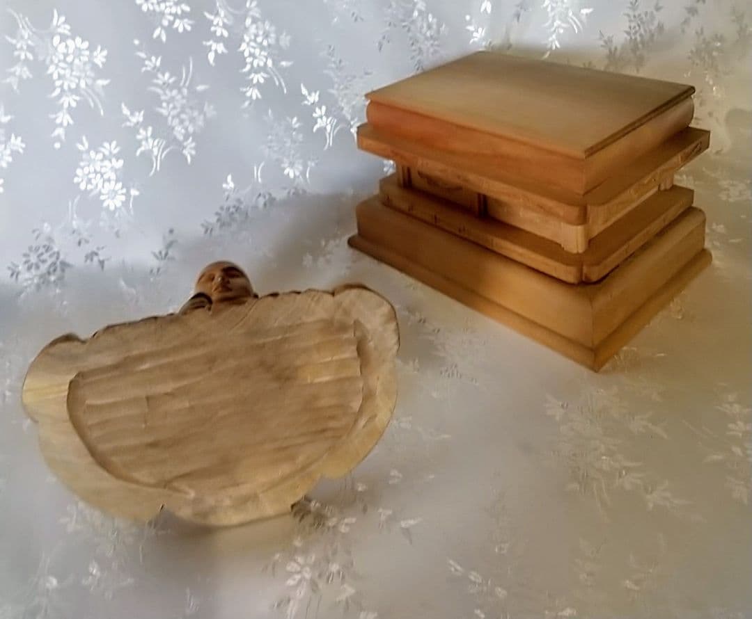 僧形坐像 法然上人坐像 #074 ◇白檀 木彫 仏像