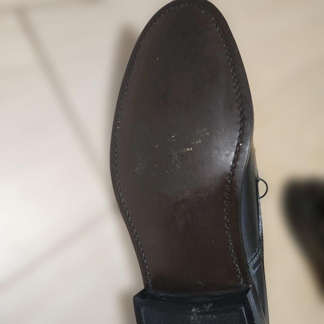 美品リーガル プレーントゥ J636 ブラック 25.5