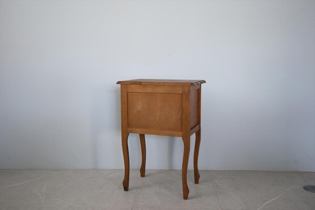 フランスアンティーク木製ベッドサイドキャビネット/ナイトテーブル90