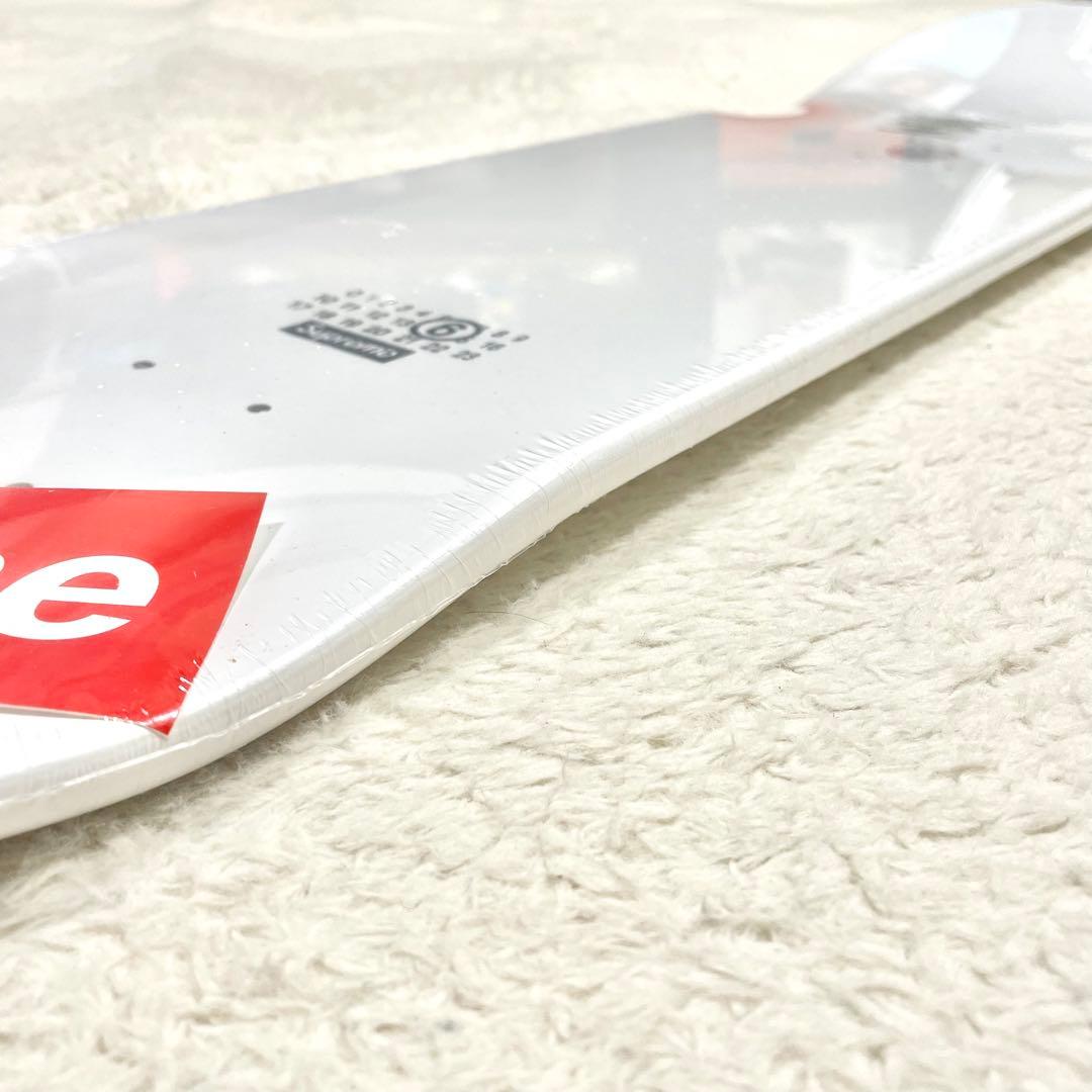 シュプリーム × MM6メゾンマルジェラ ナンバー ロゴ スケートボード ウッド