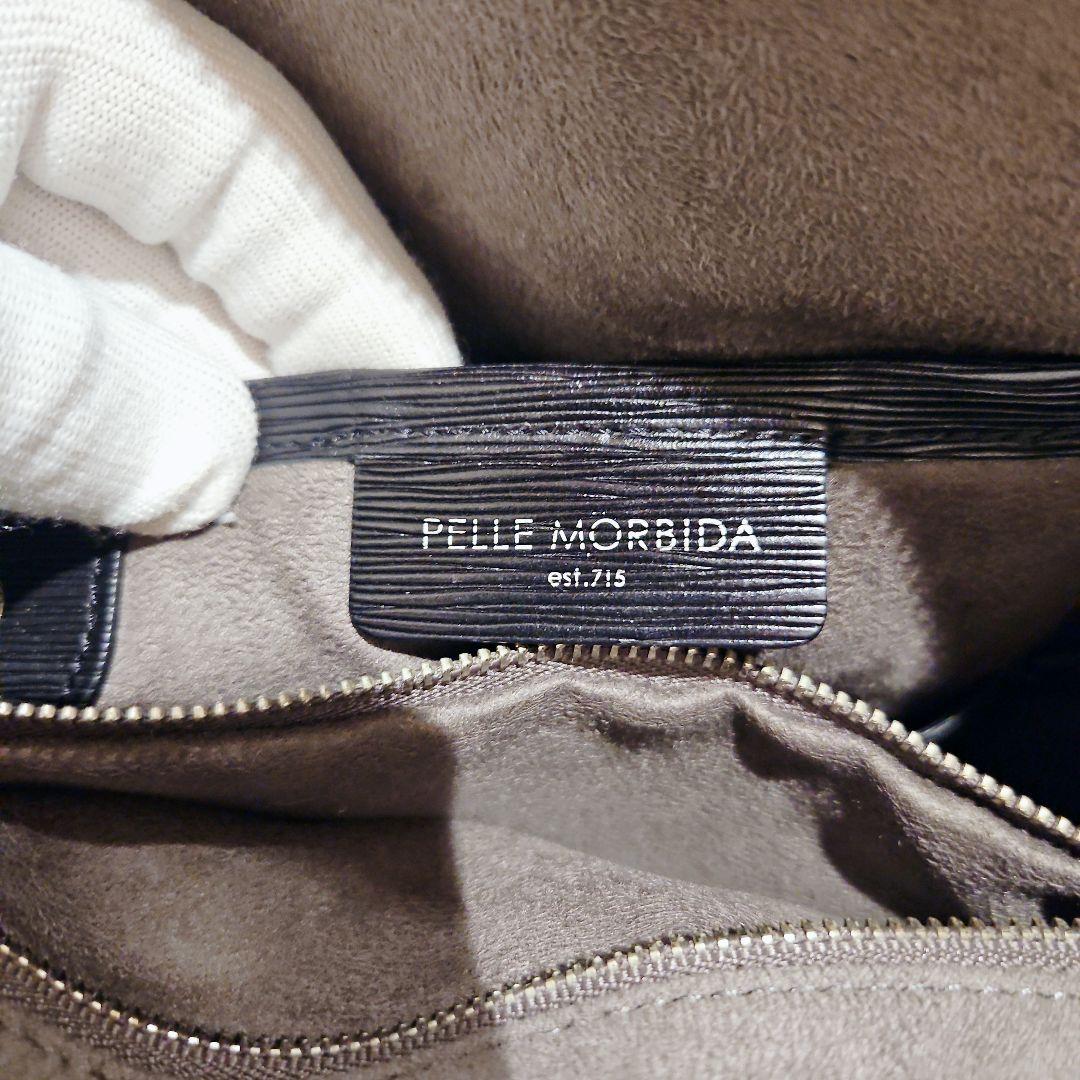 美品 ペッレモルビダ ビジネスバッグ キャピターノ ウェーブレザー PC 黒