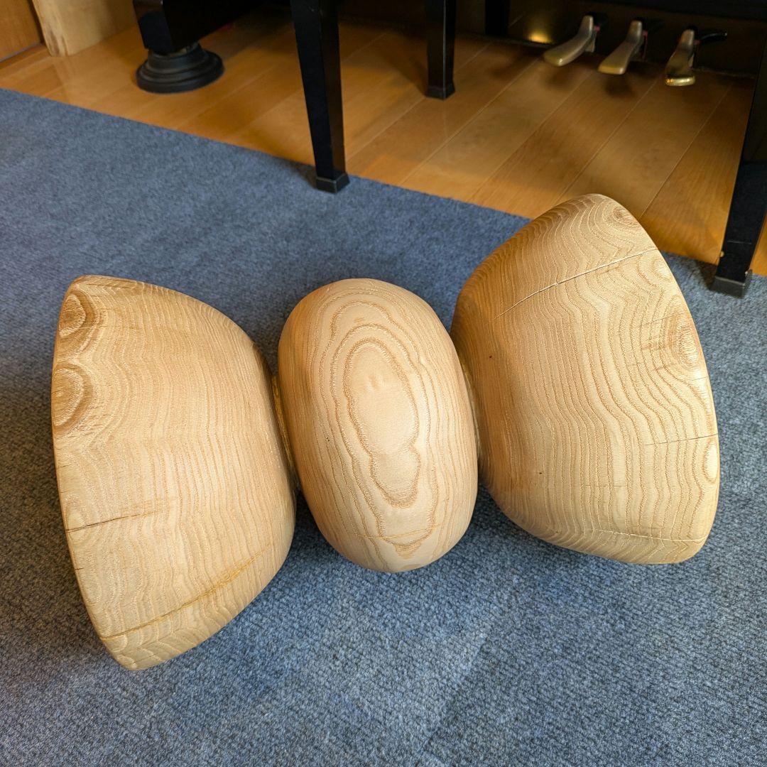 :)　栗　天然木　丸太　椅子　スツール　高さ約35.5㎝