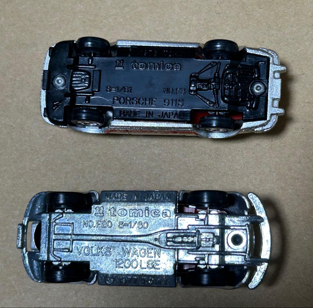 トミカ ポルシェ911S フォルクスワーゲン 1200LSE 2台セット