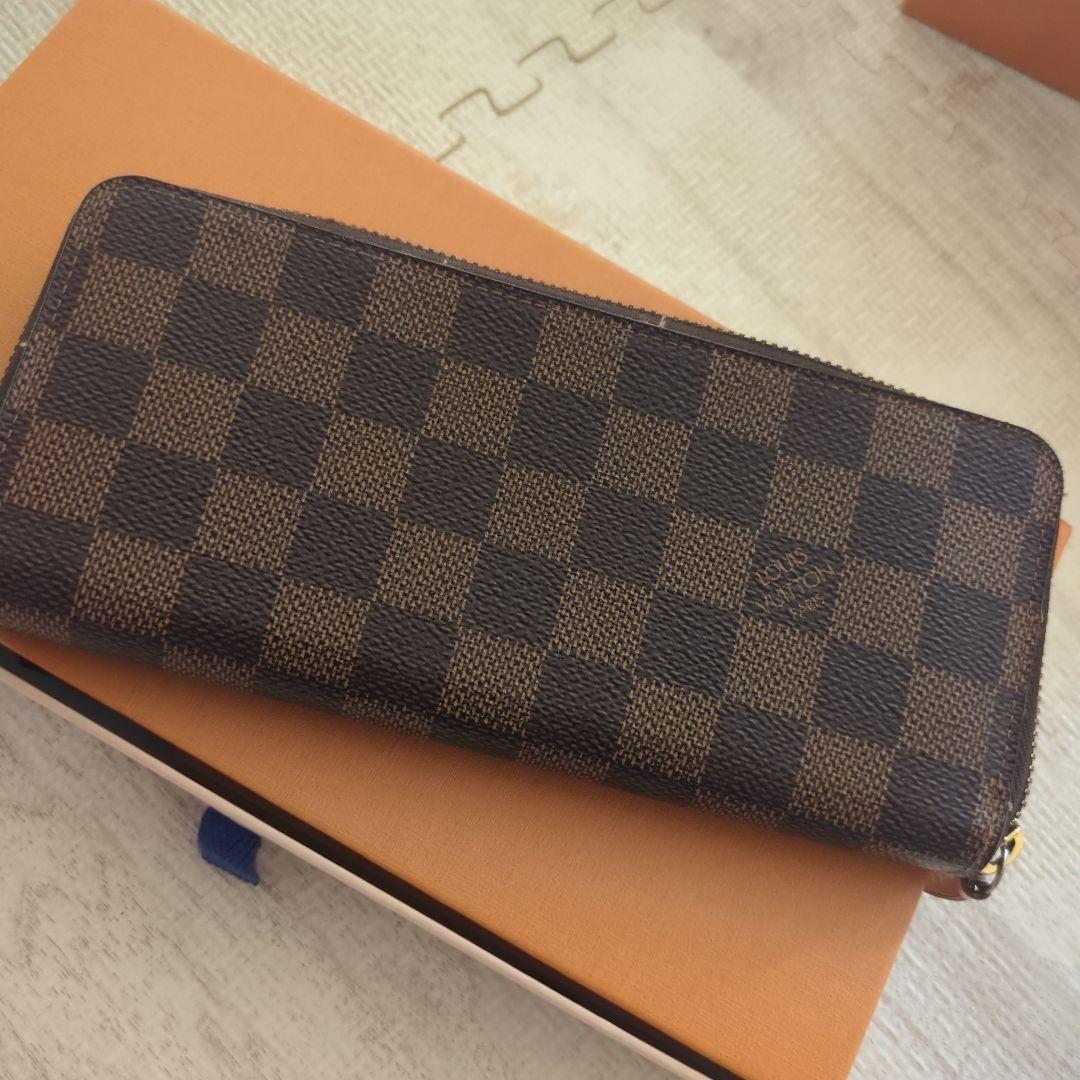 ルイヴィトン ポルトフォイユ クレマンス ダミエエベヌ ローズバレリーヌ 長財布