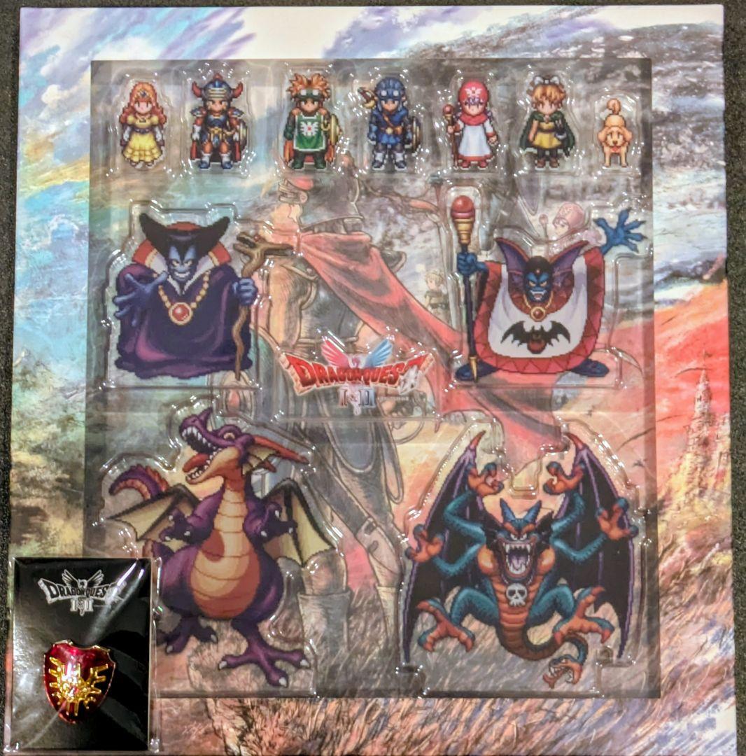 ドラゴンクエスト 1&2 予約特典 アクリルブロック ロトの盾 ピンズ