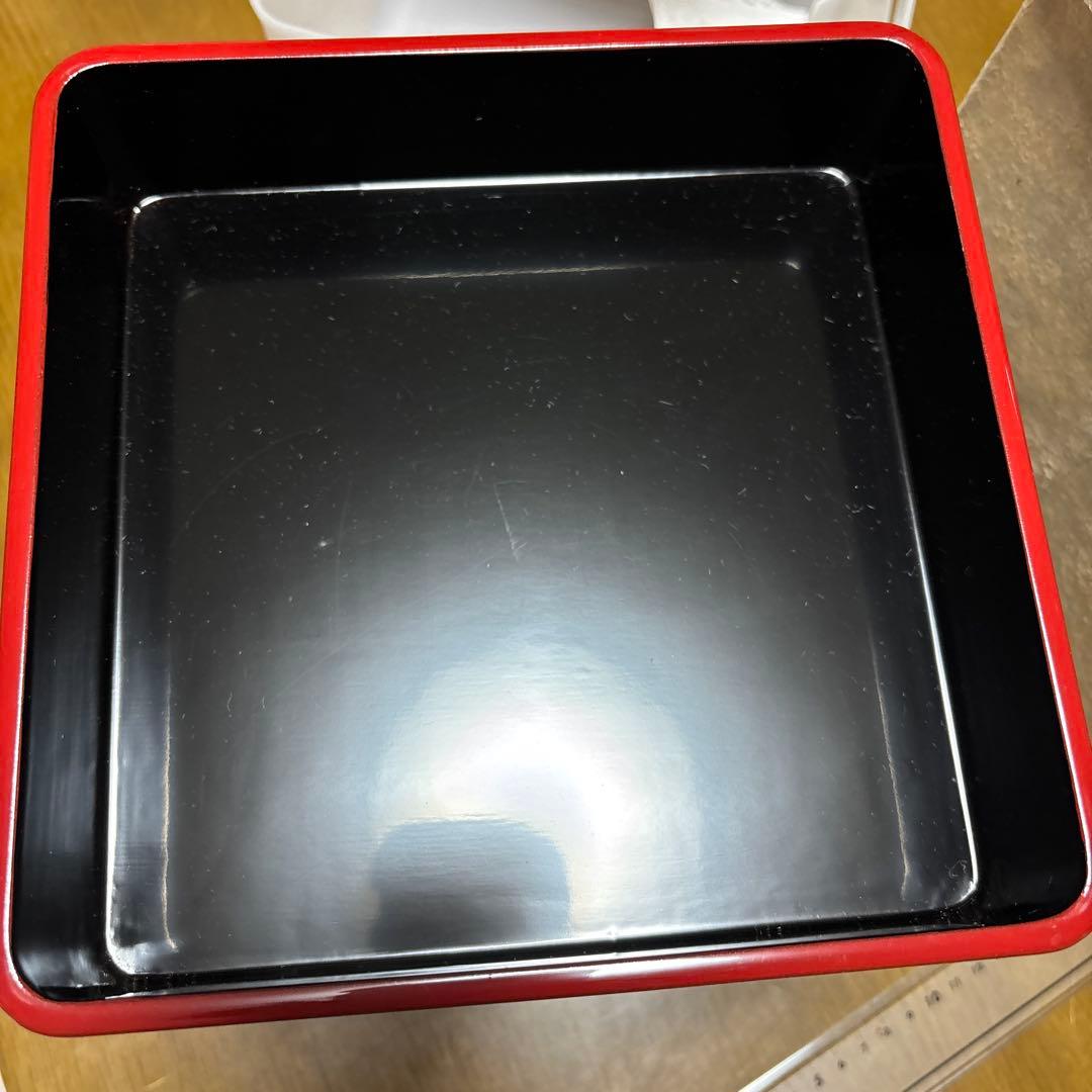 琉球塗　重箱　未使用　1カ所割れ