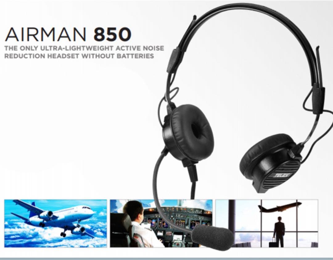 TELEX Airman 850 航空用ヘッドセット