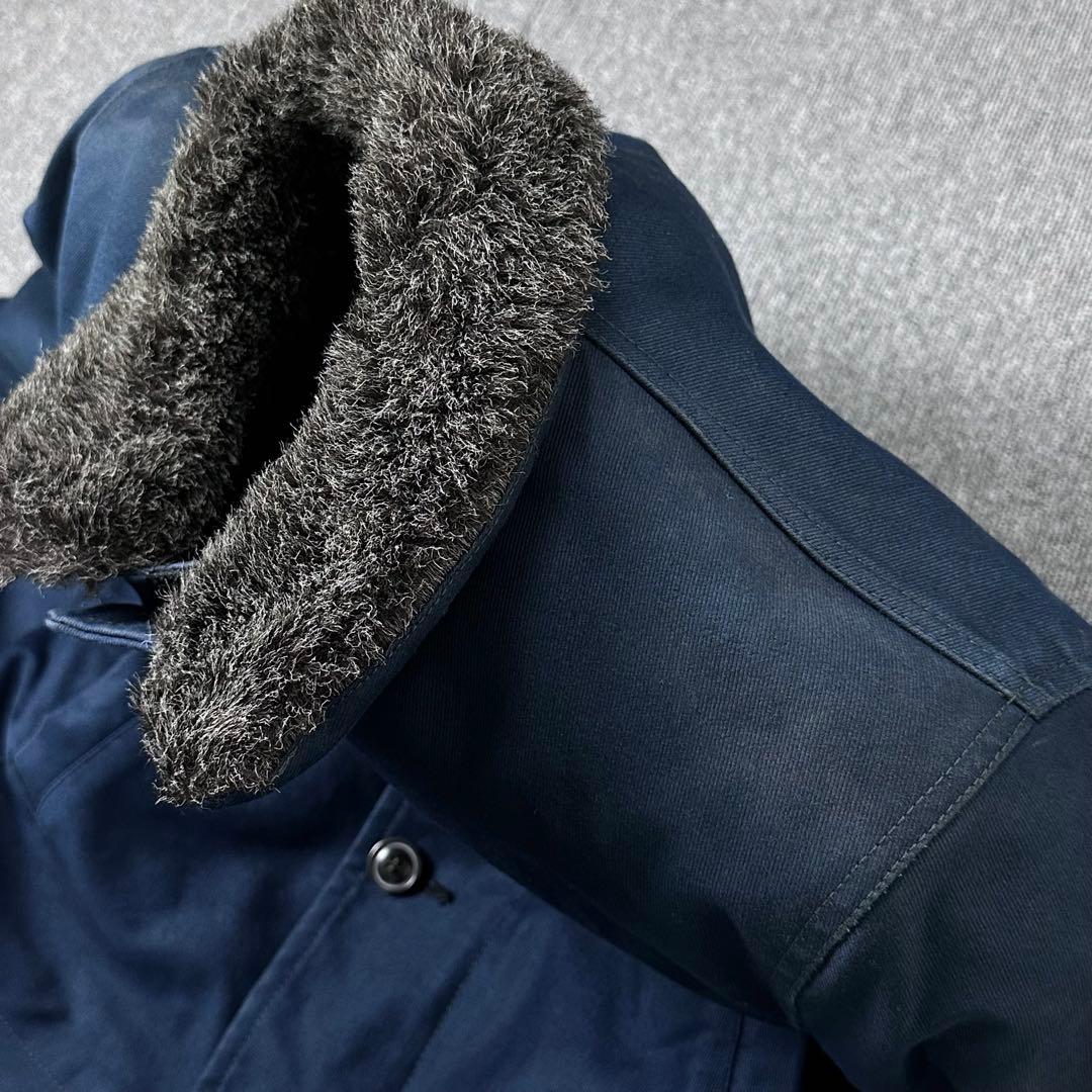 BLUEBLUE デッキジャケット ブルーブルー 裏地 ファー N-1